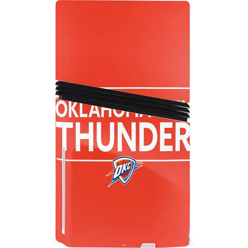 NBA Oklahoma City Thunder Standard - Orange PS5 Pro Disk Console Skin