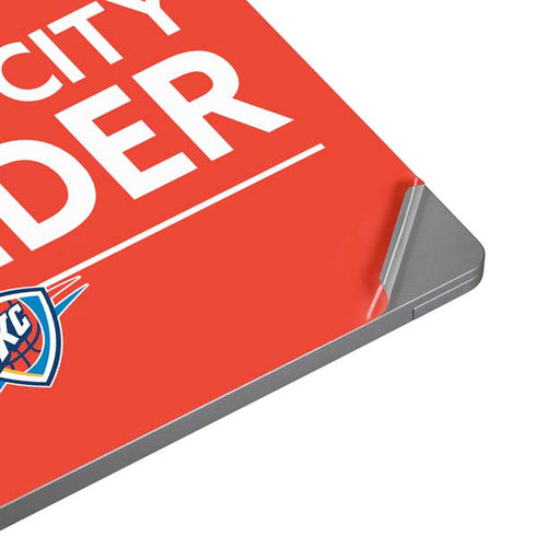 NBA Oklahoma City Thunder Standard - Orange Laptop Skins