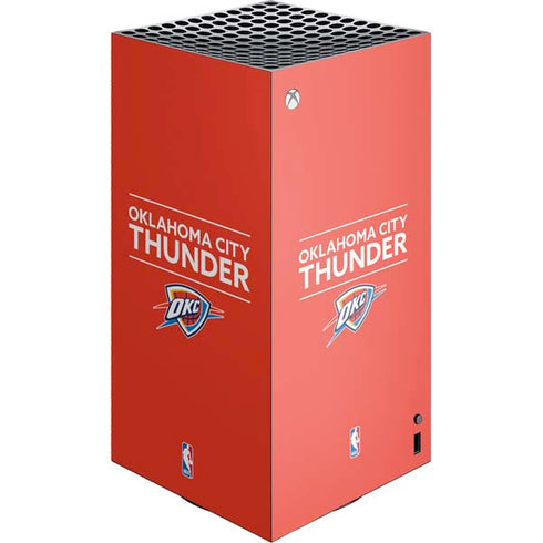 NBA Oklahoma City Thunder Standard - Orange XBox Series X Digital Edition Console Skin