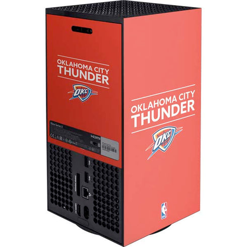NBA Oklahoma City Thunder Standard - Orange XBox Series X Digital Edition Console Skin