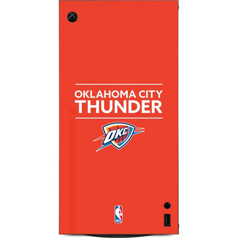 NBA Oklahoma City Thunder Standard - Orange XBox Series X Digital Edition Console Skin