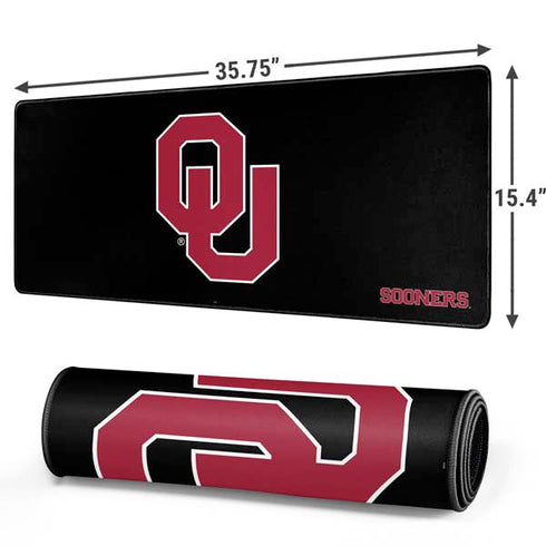 University of Oklahoma Sooners Black Gaming Mouse Pad