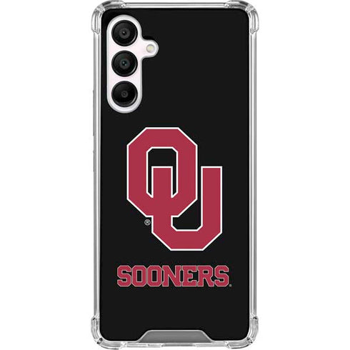 University of Oklahoma Sooners Black Galaxy A16 5G Clear Case