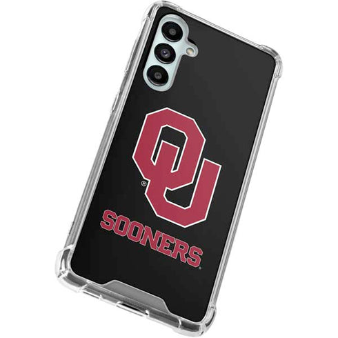 University of Oklahoma Sooners Black Galaxy A16 5G Clear Case