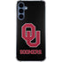 University of Oklahoma Sooners Black Galaxy A35 5G Clear Case