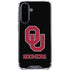 University of Oklahoma Sooners Black Galaxy A36 5G Clear Case