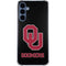 University of Oklahoma Sooners Black Galaxy A55 5G Clear Case