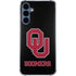 University of Oklahoma Sooners Black Galaxy A55 5G Clear Case