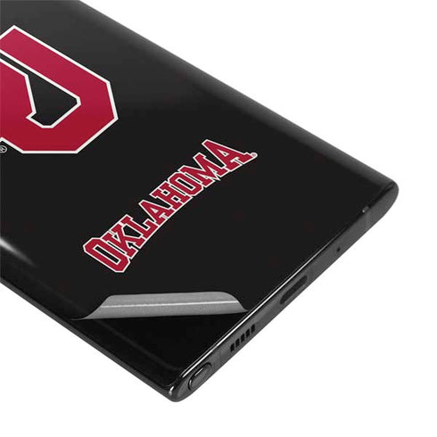 University of Oklahoma Sooners Black Galaxy Note 10 Plus Skin