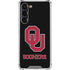 University of Oklahoma Sooners Black Galaxy S24 FE Clear Case