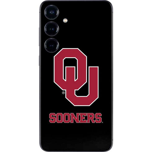University of Oklahoma Sooners Black Galaxy S25 Plus Skin