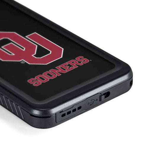 University of Oklahoma Sooners Black Galaxy S24 Plus Waterproof Case