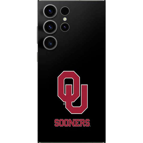 University of Oklahoma Sooners Black Galaxy S25 Ultra Skin