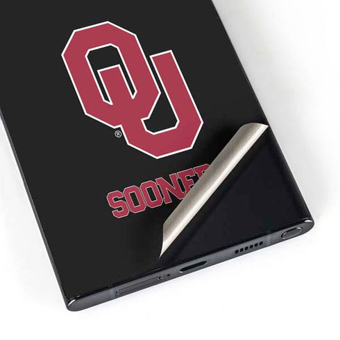 University of Oklahoma Sooners Black Galaxy S25 Ultra Skin