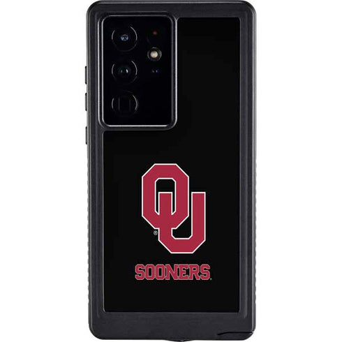 University of Oklahoma Sooners Black Galaxy S24 Ultra Waterproof Case