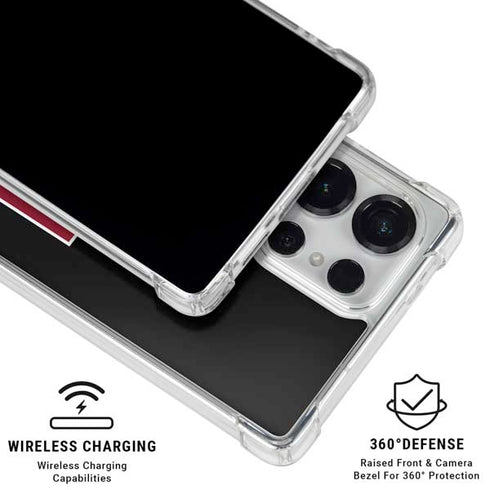 University of Oklahoma Sooners Black Galaxy S25 Ultra Clear Case