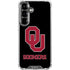 University of Oklahoma Sooners Black Galaxy S26 Clear Case