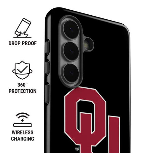 University of Oklahoma Sooners Black Galaxy S26 Impact Case
