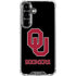 University of Oklahoma Sooners Black Galaxy S26 Plus Clear Case