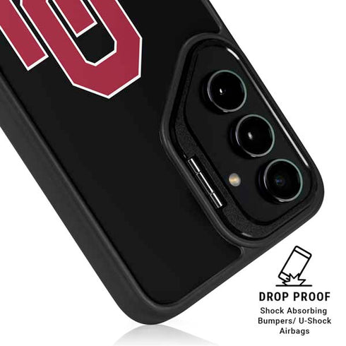 University of Oklahoma Sooners Black Galaxy S26 Plus Kickstand Case