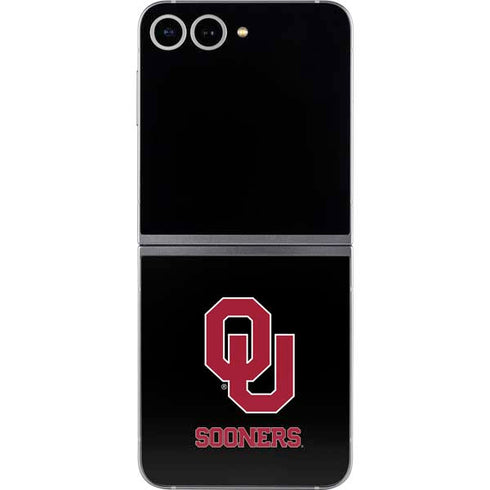University of Oklahoma Sooners Black Galaxy Z Flip6 Skin
