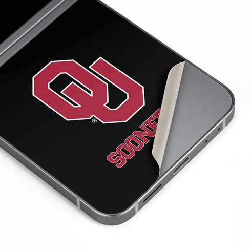 University of Oklahoma Sooners Black Galaxy Z Flip6 Skin