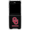 University of Oklahoma Sooners Black Galaxy Z Flip6 Clear Case