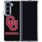 University of Oklahoma Sooners Black Galaxy Z Fold5 5G Clear Case