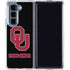 University of Oklahoma Sooners Black Galaxy Z Fold5 5G Clear Case