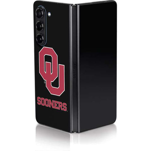 University of Oklahoma Sooners Black Galaxy Z Fold5 5G Skin