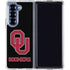 University of Oklahoma Sooners Black Galaxy Z Fold6 Clear Case