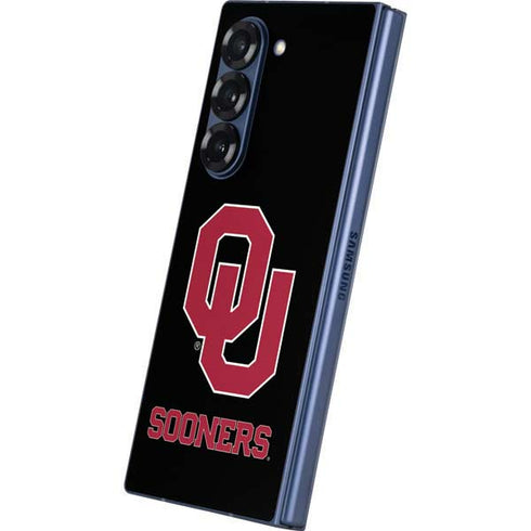 University of Oklahoma Sooners Black Galaxy Z Fold6 Skin