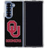 University of Oklahoma Sooners Black Galaxy Z Fold7 Clear Case