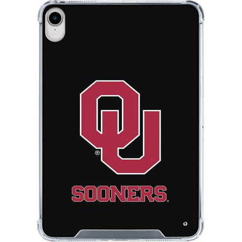 University of Oklahoma Sooners Black iPad 11th Gen (2025) Clear Case