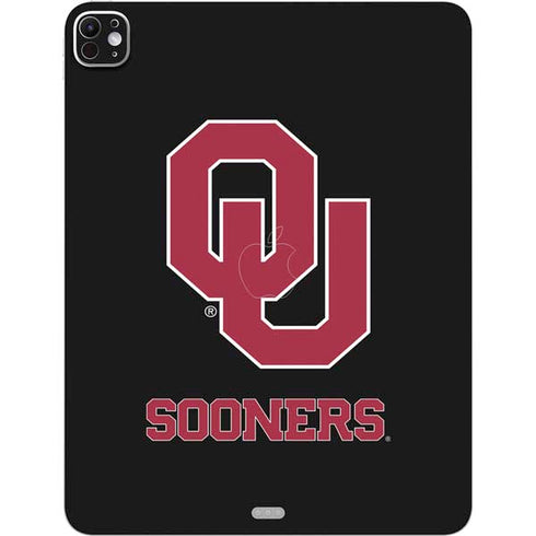 University of Oklahoma Sooners Black iPad Pro 13in M4 (2024) Skin