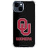 University of Oklahoma Sooners Black iPhone 15 Clear Case