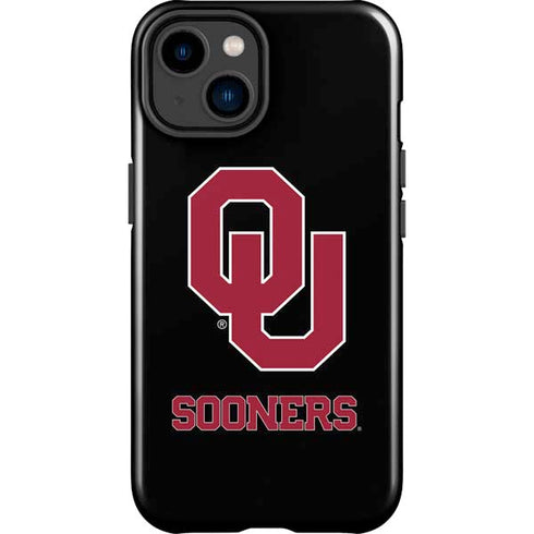 University of Oklahoma Sooners Black iPhone 15 Impact Case