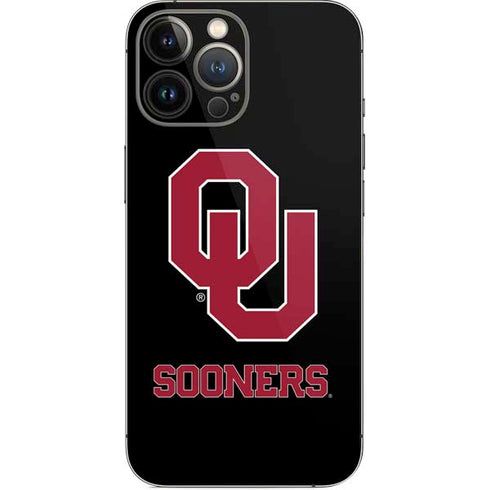 University of Oklahoma Sooners Black iPhone 15 Pro Max Skin