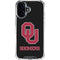 University of Oklahoma Sooners Black iPhone 16 Clear Case
