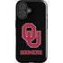 University of Oklahoma Sooners Black iPhone 16 Impact Case