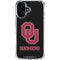 University of Oklahoma Sooners Black iPhone 16 Plus Clear Case