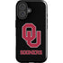University of Oklahoma Sooners Black iPhone 16 Plus Impact Case