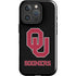 University of Oklahoma Sooners Black iPhone 16 Pro Max Impact Case