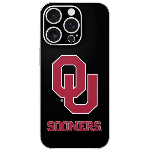 University of Oklahoma Sooners Black iPhone 16 Pro Skin