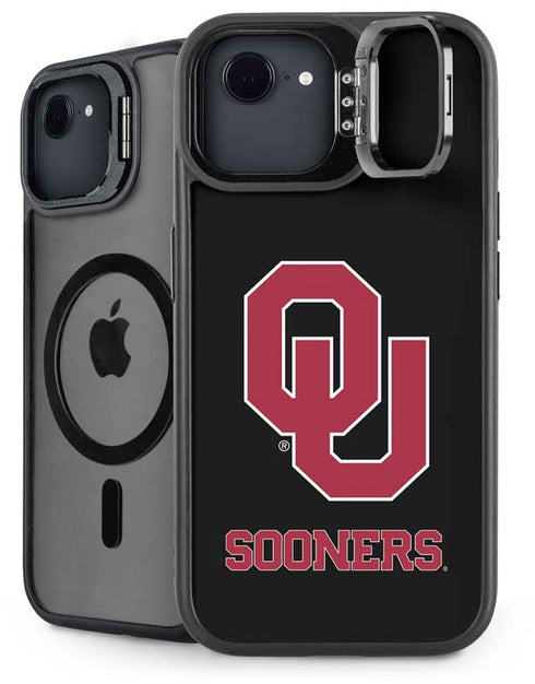 University of Oklahoma Sooners Black iPhone 16e Kickstand Case