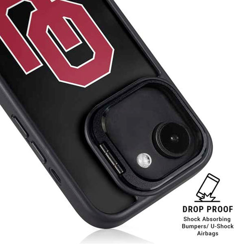 University of Oklahoma Sooners Black iPhone 16e Kickstand Case