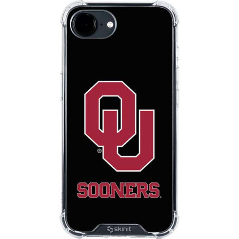University of Oklahoma Sooners Black iPhone 16e Clear Case
