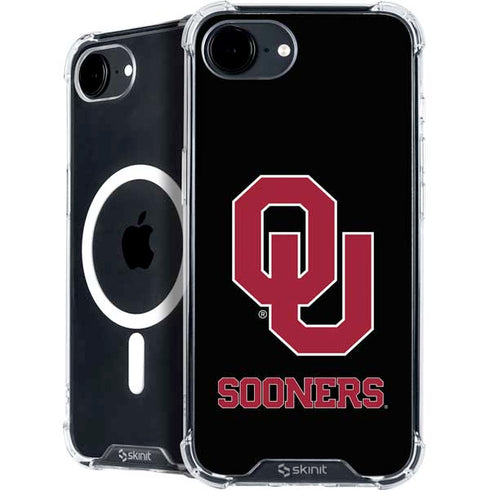 University of Oklahoma Sooners Black iPhone 16e MagSafe Case