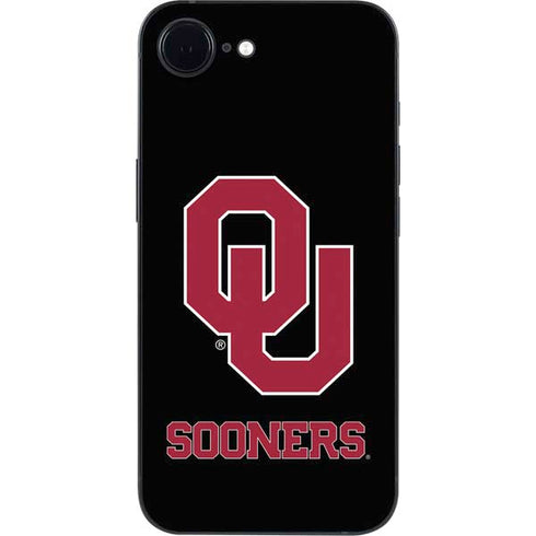 University of Oklahoma Sooners Black iPhone 16e Skin
