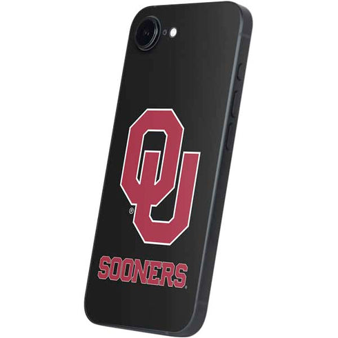 University of Oklahoma Sooners Black iPhone 16e Skin